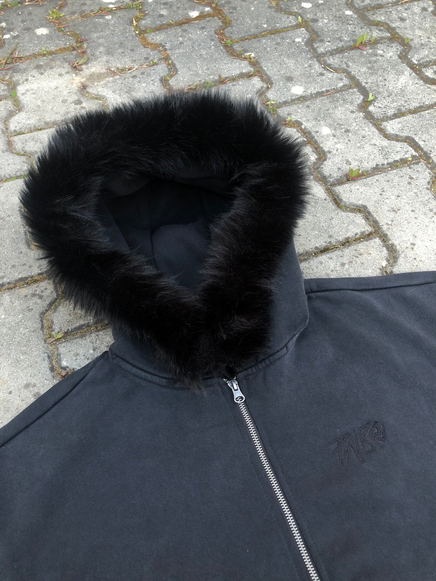 Fur Zip Hoodie