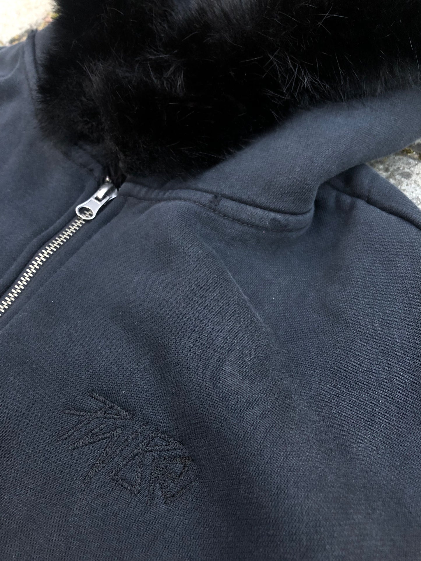 Fur Zip Hoodie