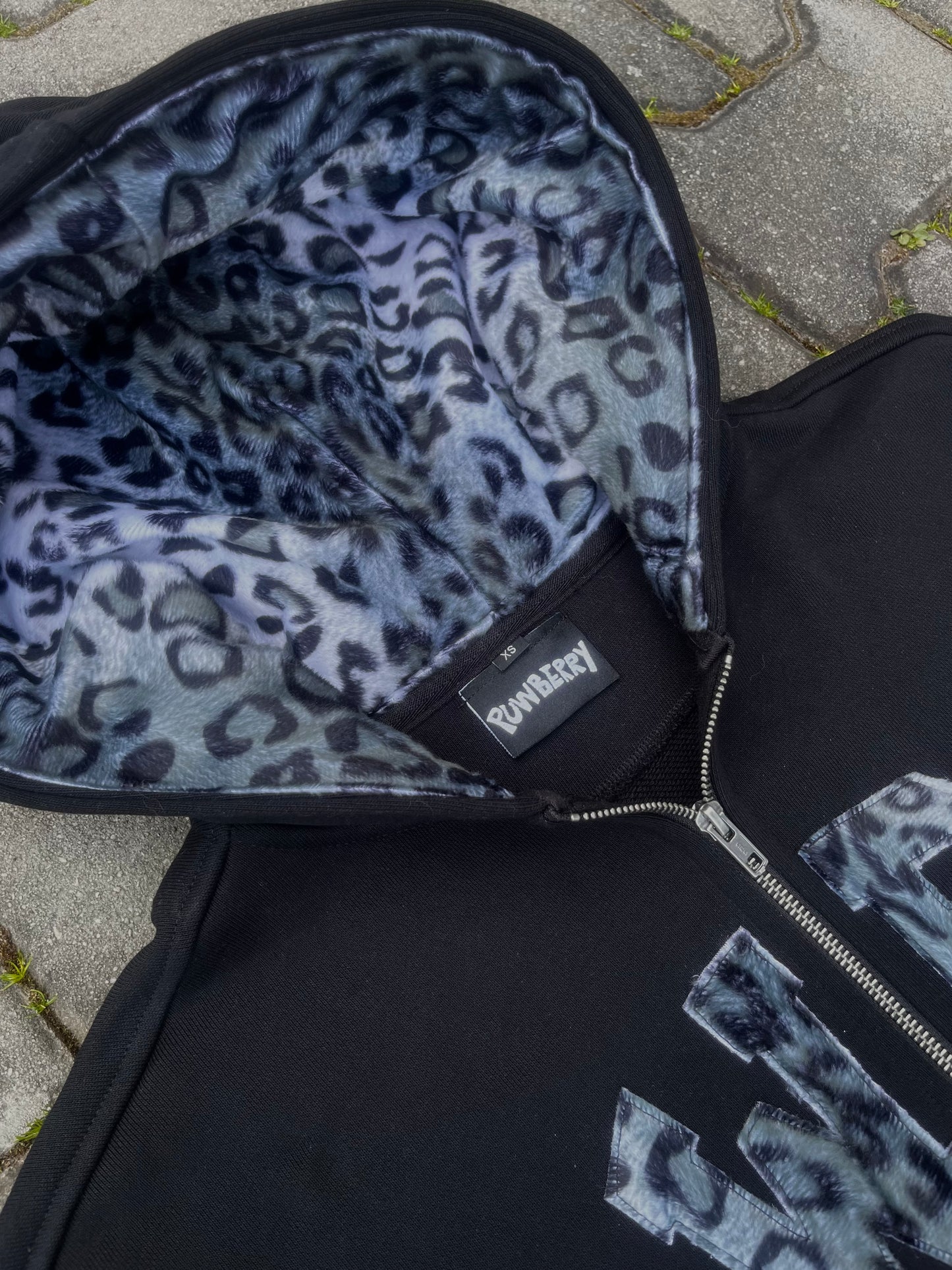Snow Leopard Zip Hoodie