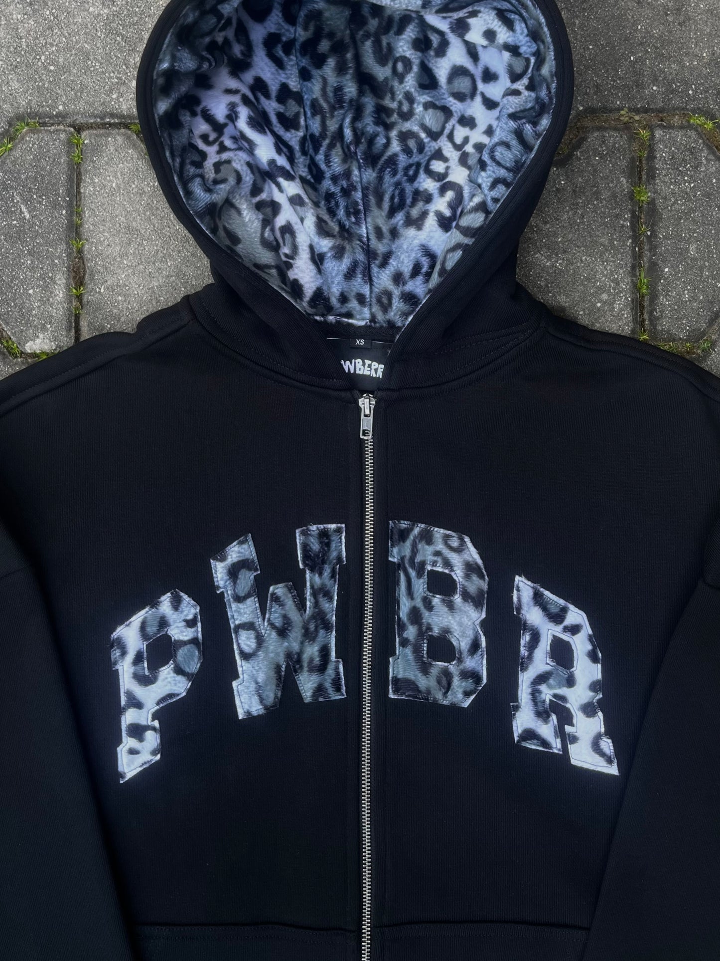 Snow Leopard Zip Hoodie