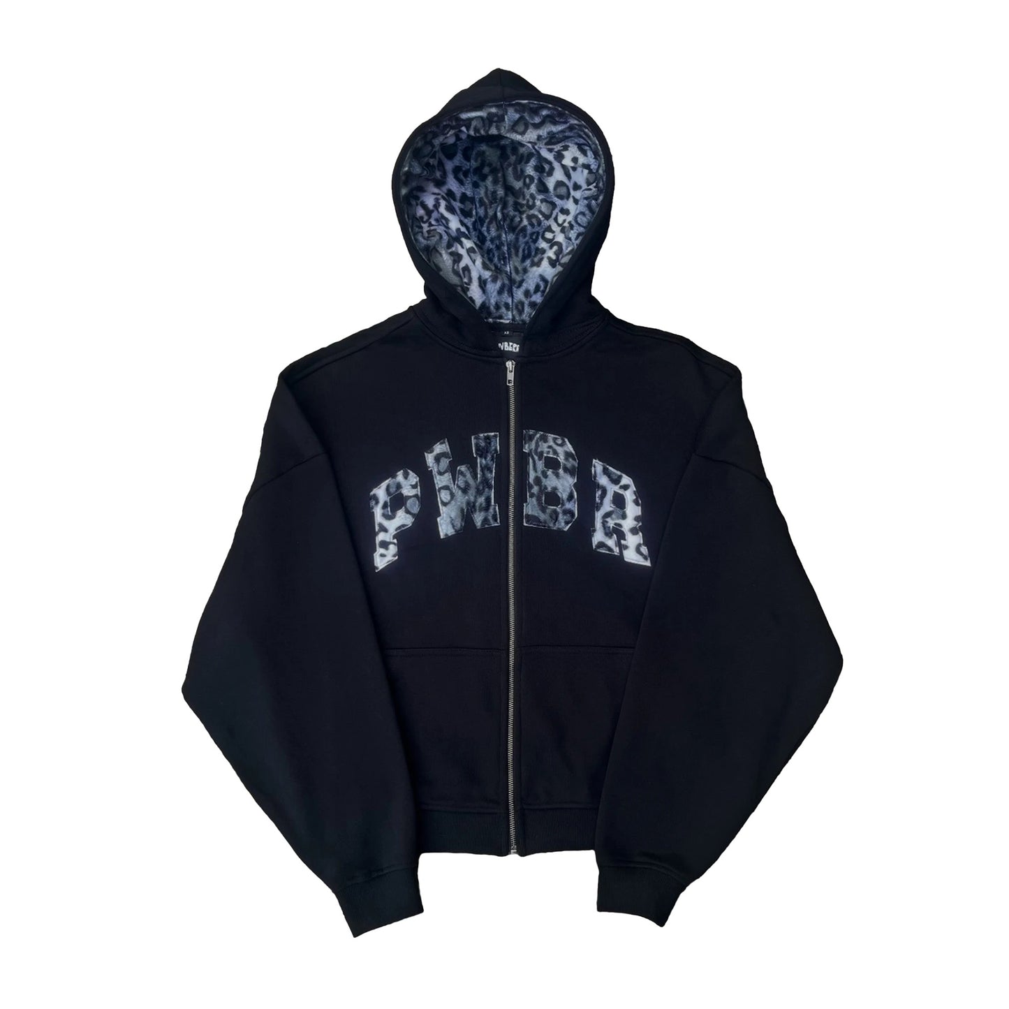 Snow Leopard Zip Hoodie